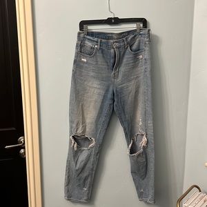 American Eagle Distressed Mom Jeans